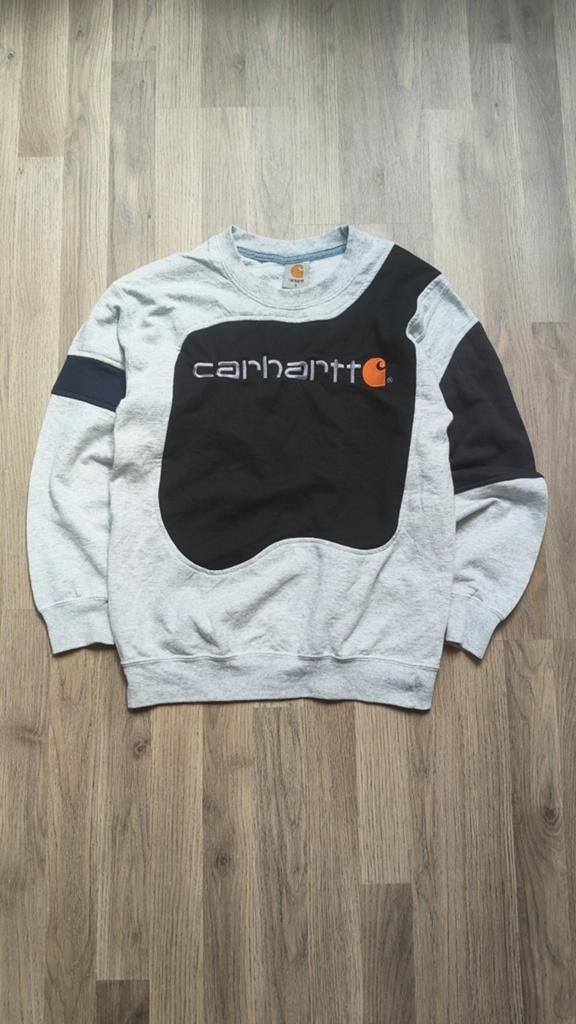 Carhartt sweater reworked, Kleding | Heren, Zwart, Carhartt, Ophalen of Verzenden, Zo goed als nieuw