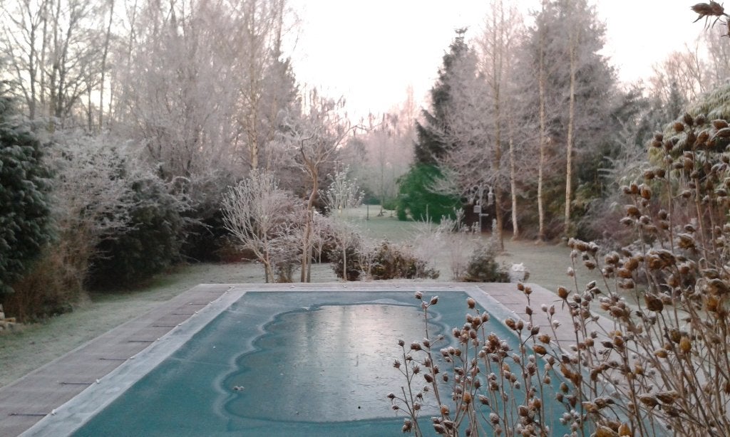 Bâche de piscine, Enlèvement, Utilisé, Couverture de piscine