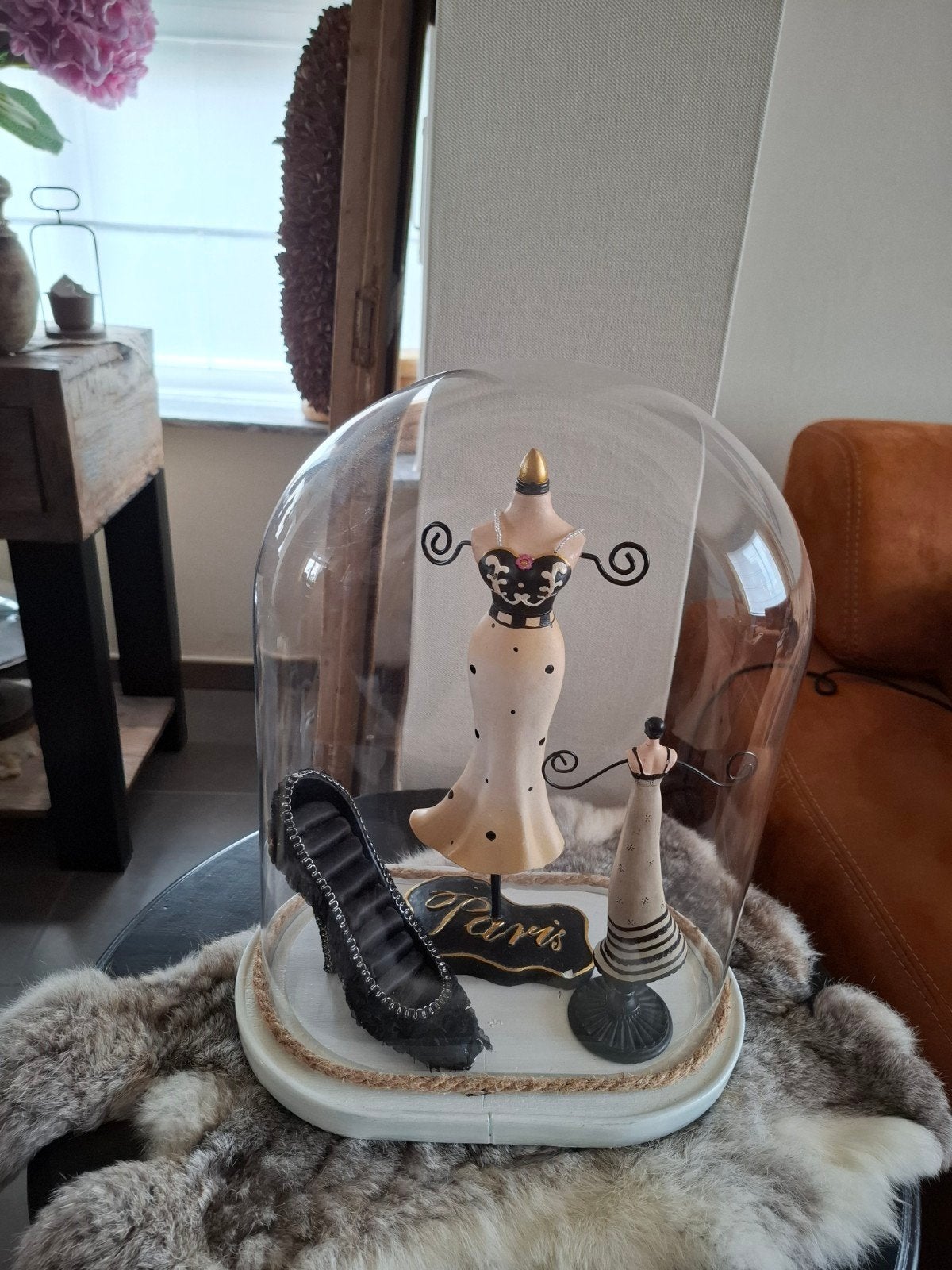 globe met decoratie, Ophalen, Set