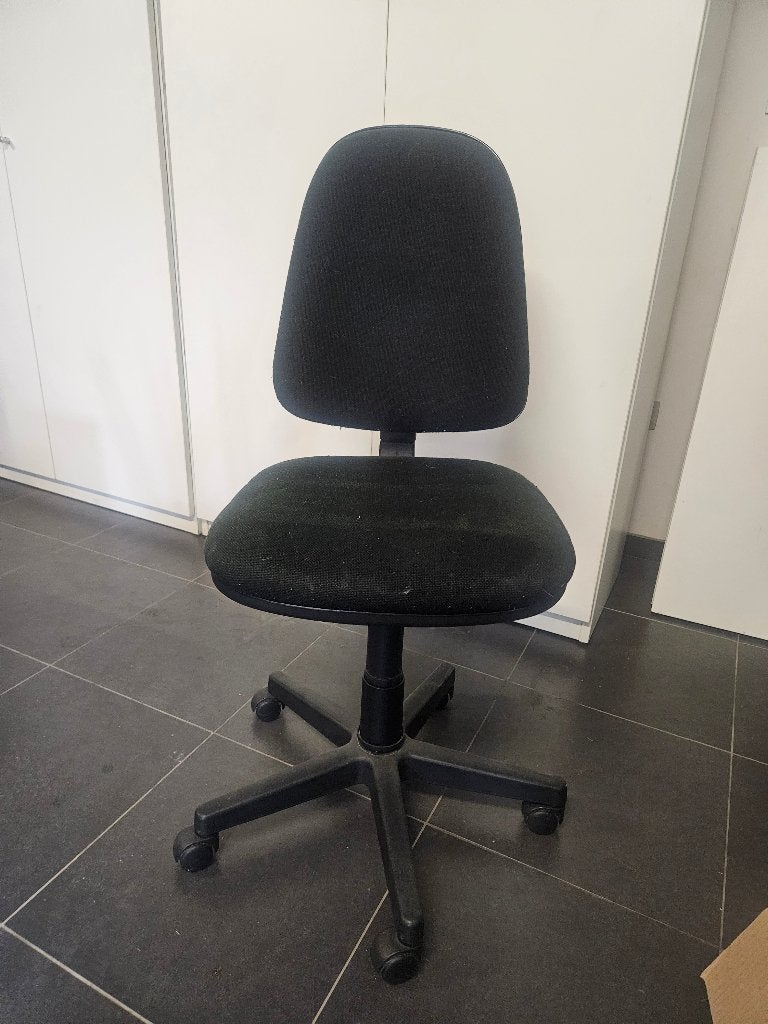 Bureaustoel, Ophalen, Gebruikt, Zwart, Bureaustoel