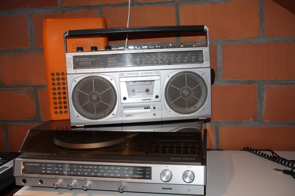 Philips stereo,kofferplatenspeler, radio cassette, Enlèvement, Philips