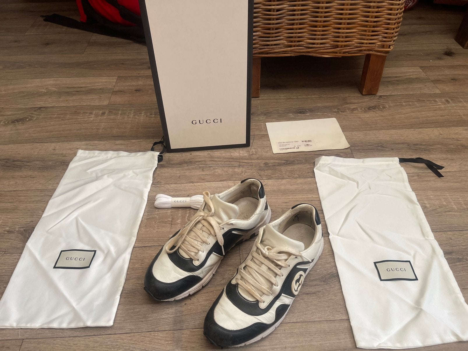 Originele Gucci sneakers, maat 41,5, met doos, Kleding | Heren, Schoenen, Ophalen of Verzenden, Zo goed als nieuw, Sneakers