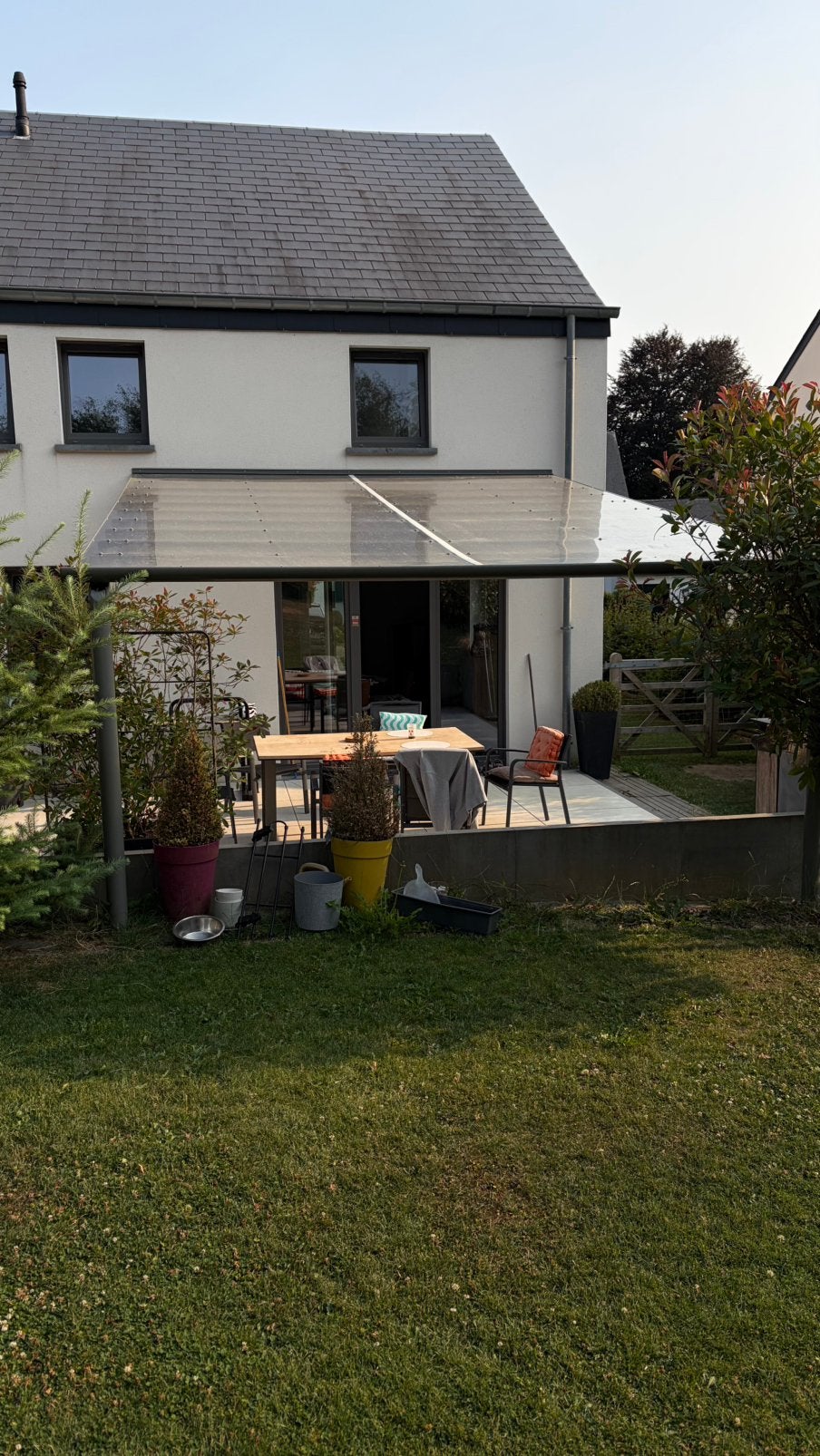 Pergola 4m x 5m 500 Eur à démonter, Jardin & Terrasse, Verrières, Enlèvement, Comme neuf