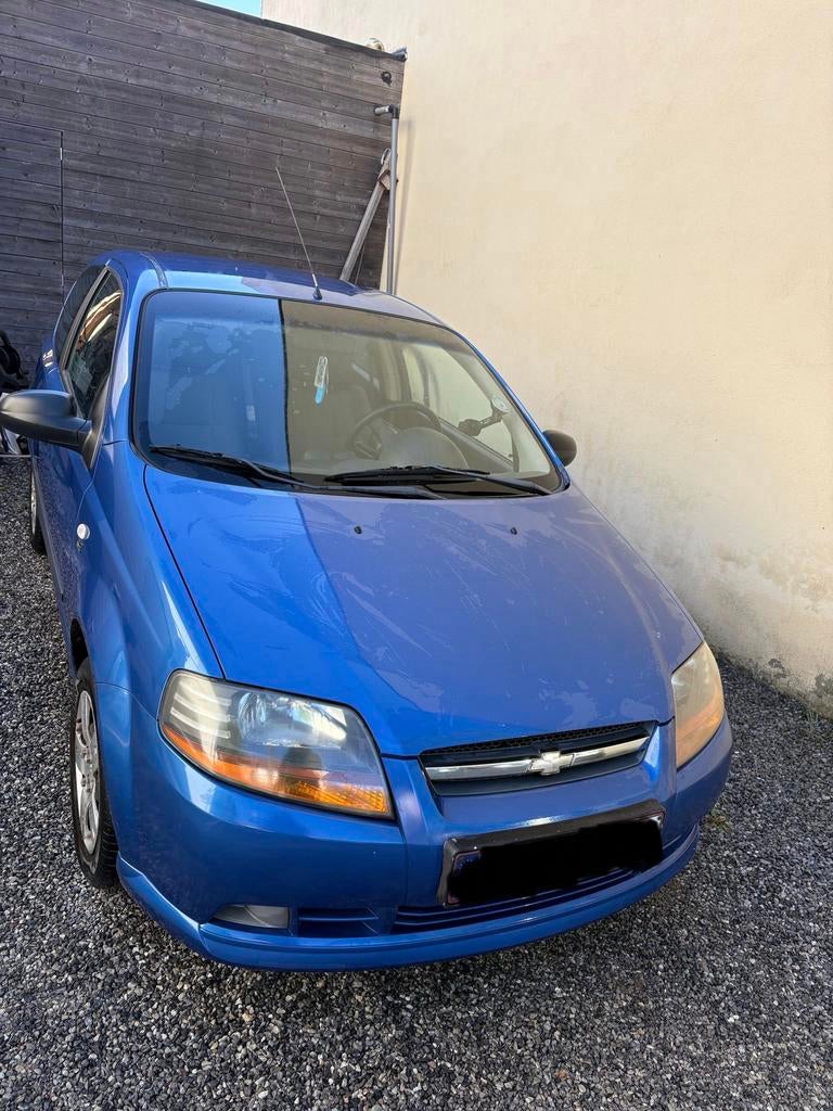 Chevrolet kalos 1.2 benzine, Autos, Chevrolet, Particulier, Autres modèles, Essence, Euro 4, 3 portes, Boîte manuelle, Bleu, Gris