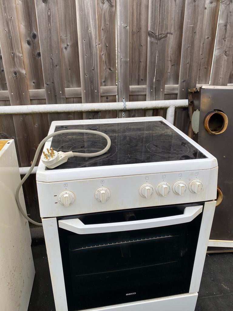 Inductie +oven, Ophalen, Gebruikt, 4 kookzones, Inductie