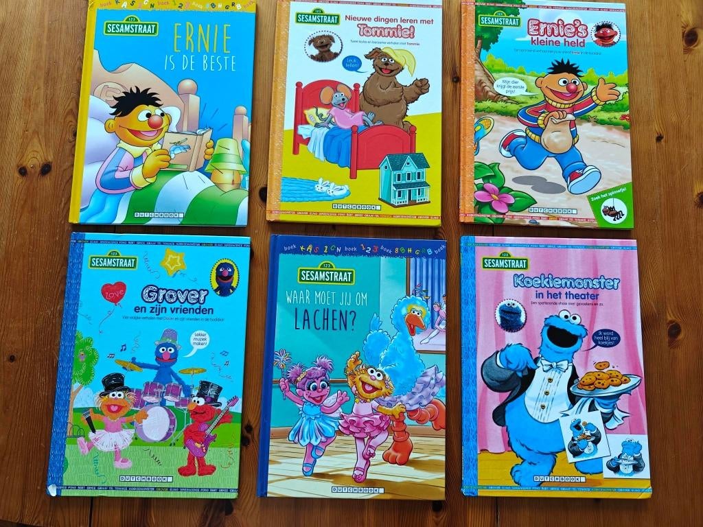 6 Sesamstraat boekjes in perfecte staat, 5 of 6 jaar, Fictie algemeen, Jongen of Meisje, Ophalen of Verzenden