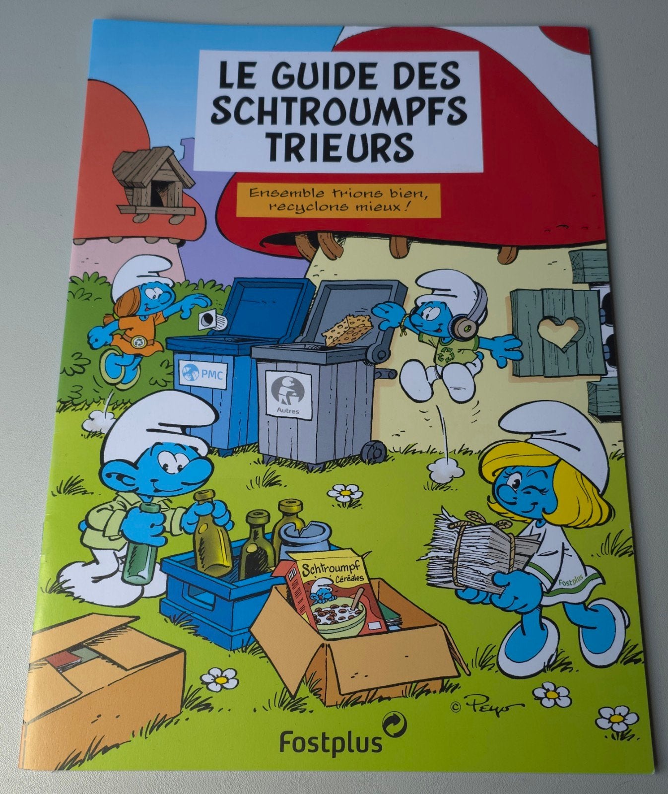 BD spéciale Schtroumpf Fostplus recyclage, Verzamelen, Smurfen, Nieuw, Stripboek, Verschillende Smurfen, Verzenden