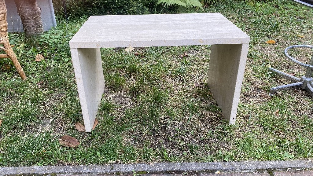 La Table en Travertin, Maison & Meubles, Enlèvement, Utilisé