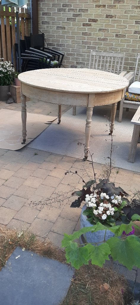 Table ronde en bois 120 cm, Ophalen, Gebruikt, Rond, Grenenhout