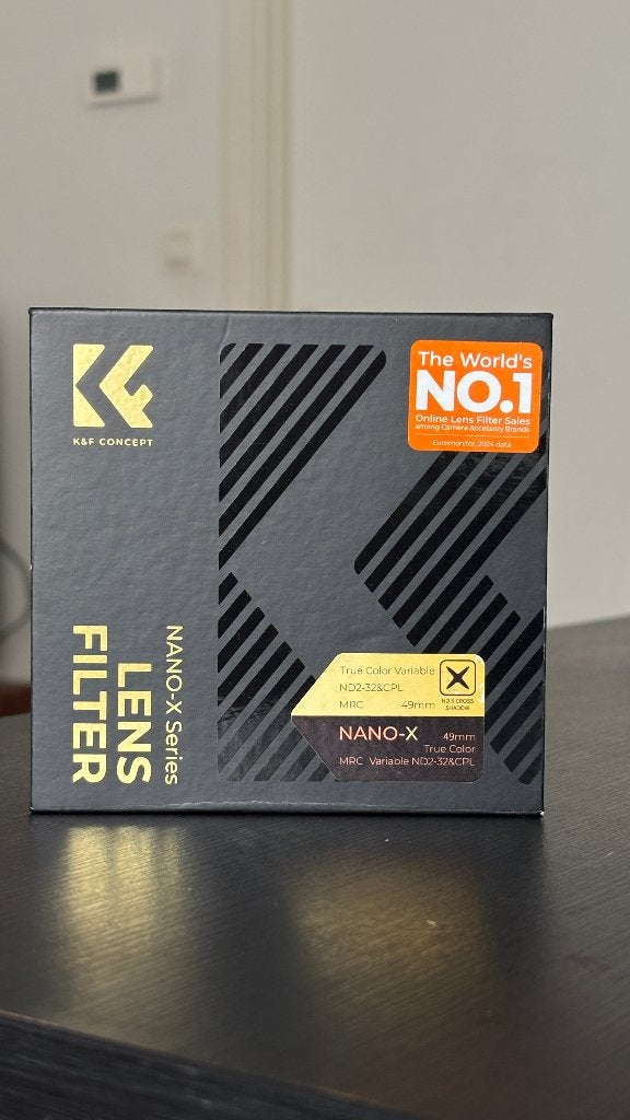 Filtre variable ND K&F Concept Nano-X 49mm, TV, Hi-fi & Vidéo, K&F Concept, Comme neuf, Enlèvement, Fileté