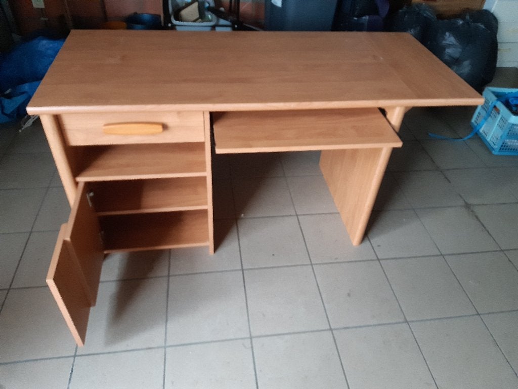 Bureau, Ophalen, Met lades, Gebruikt, 120 cm