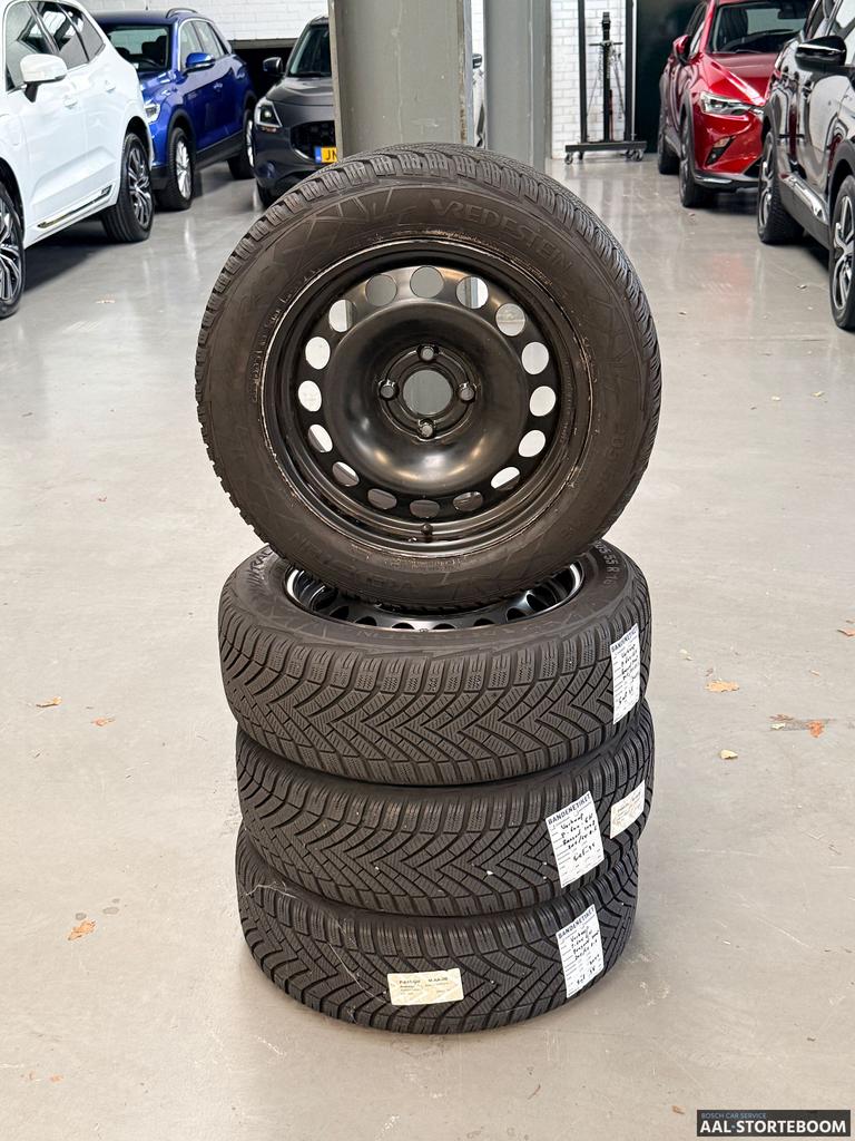 Winterbandenset op stalen velgen 205/55 R16 91H voor Peugeot, Pneus et Jantes, Pneus hiver, -, 16 pouces