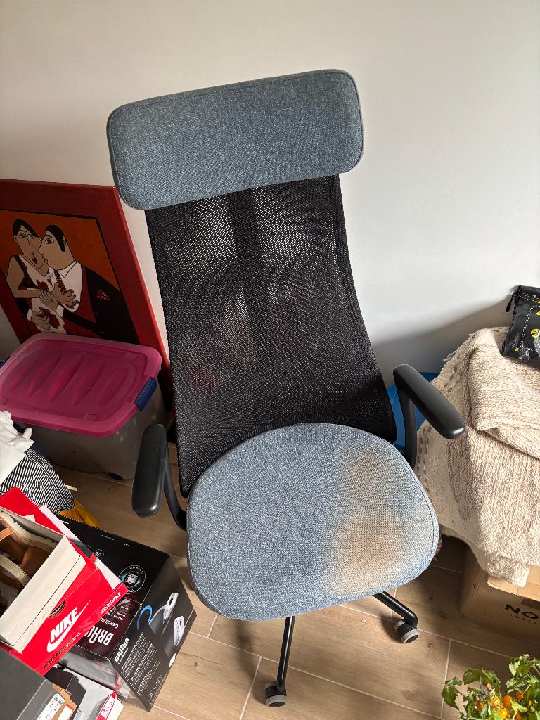 chaise de bureau Ikea, Enlèvement, Utilisé, Bleu, Chaise de bureau