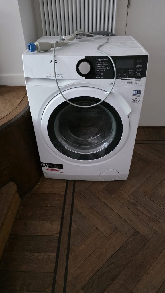 AEG wasmachine, Ophalen, 1200 tot 1600 toeren, 8 tot 10 kg, Zo goed als nieuw