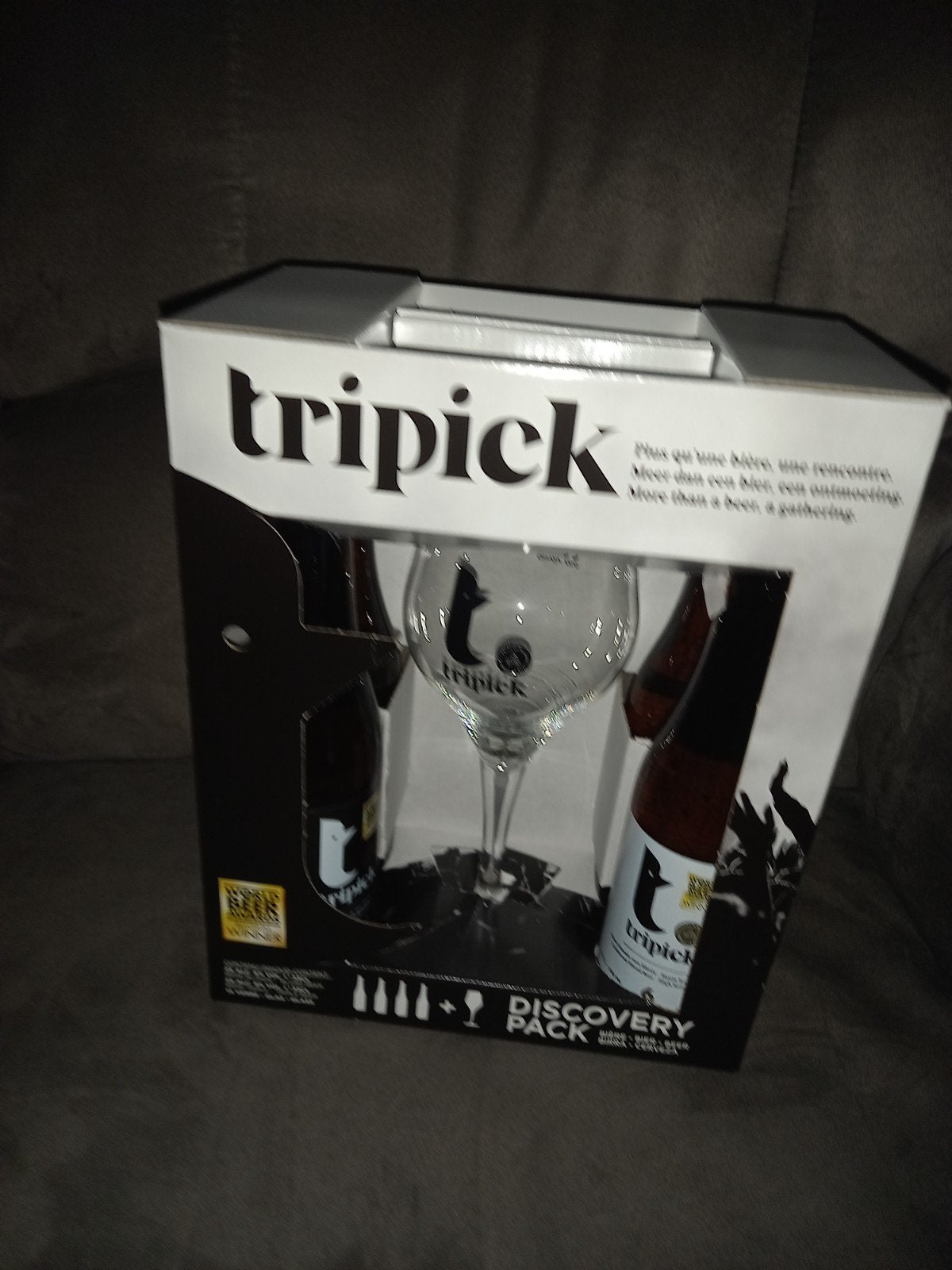 Bouteilles tripick et verre pack de 4 bières, Collections, Bouteille(s)