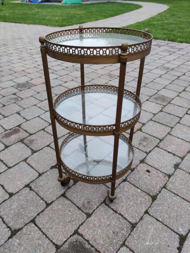 Vintage serveer wagen of bar cart, Antiek en Kunst, Ophalen