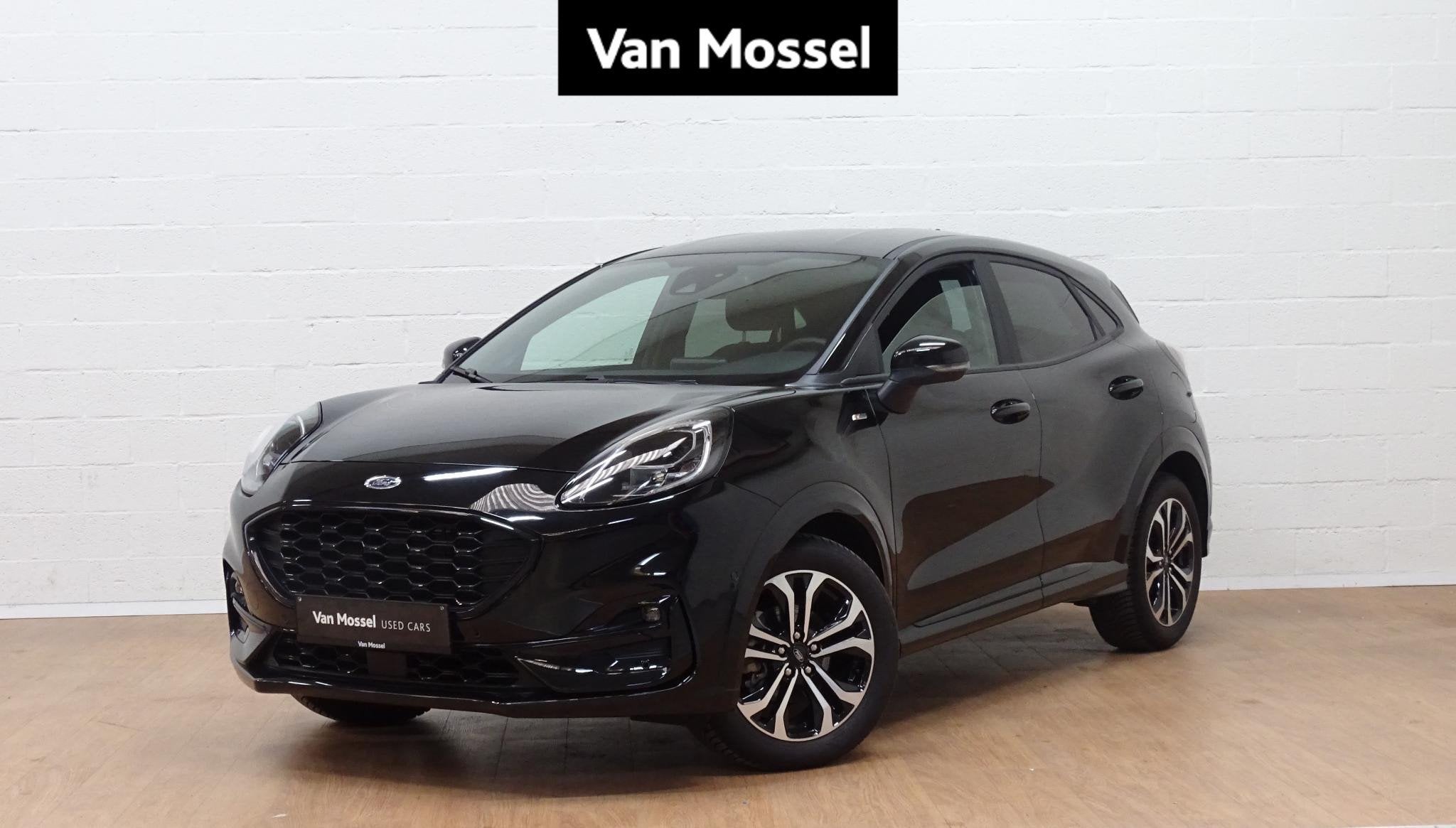 Ford Puma 1.0i Ecoboost mHEV 114kW Aut. ST-Line, Auto's, Zwart, Zwart, Bedrijf, 5 zetels