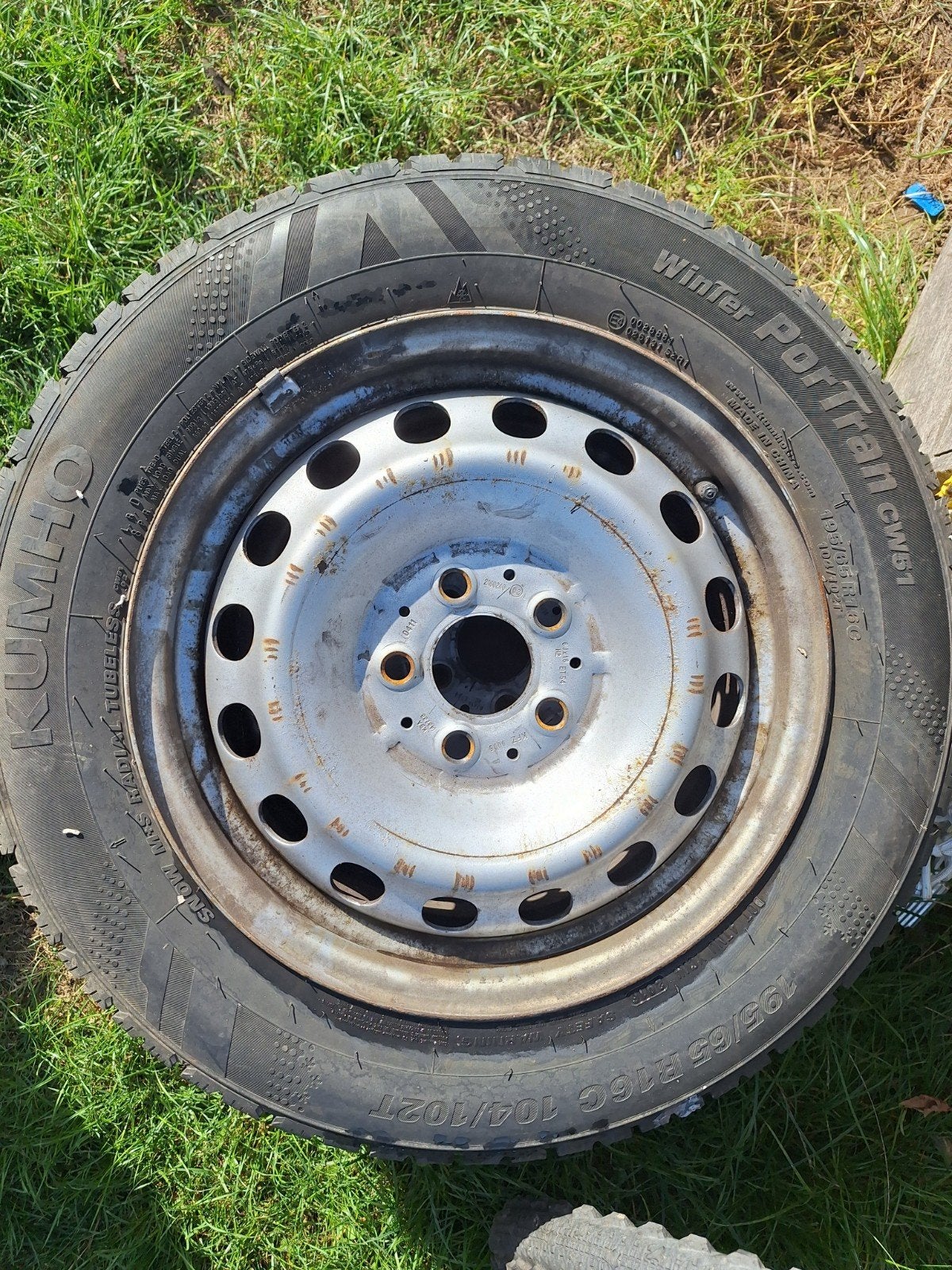stalen velgen 5x112 mercedes vito, Ophalen, 16 inch, Banden en Velgen, Winterbanden