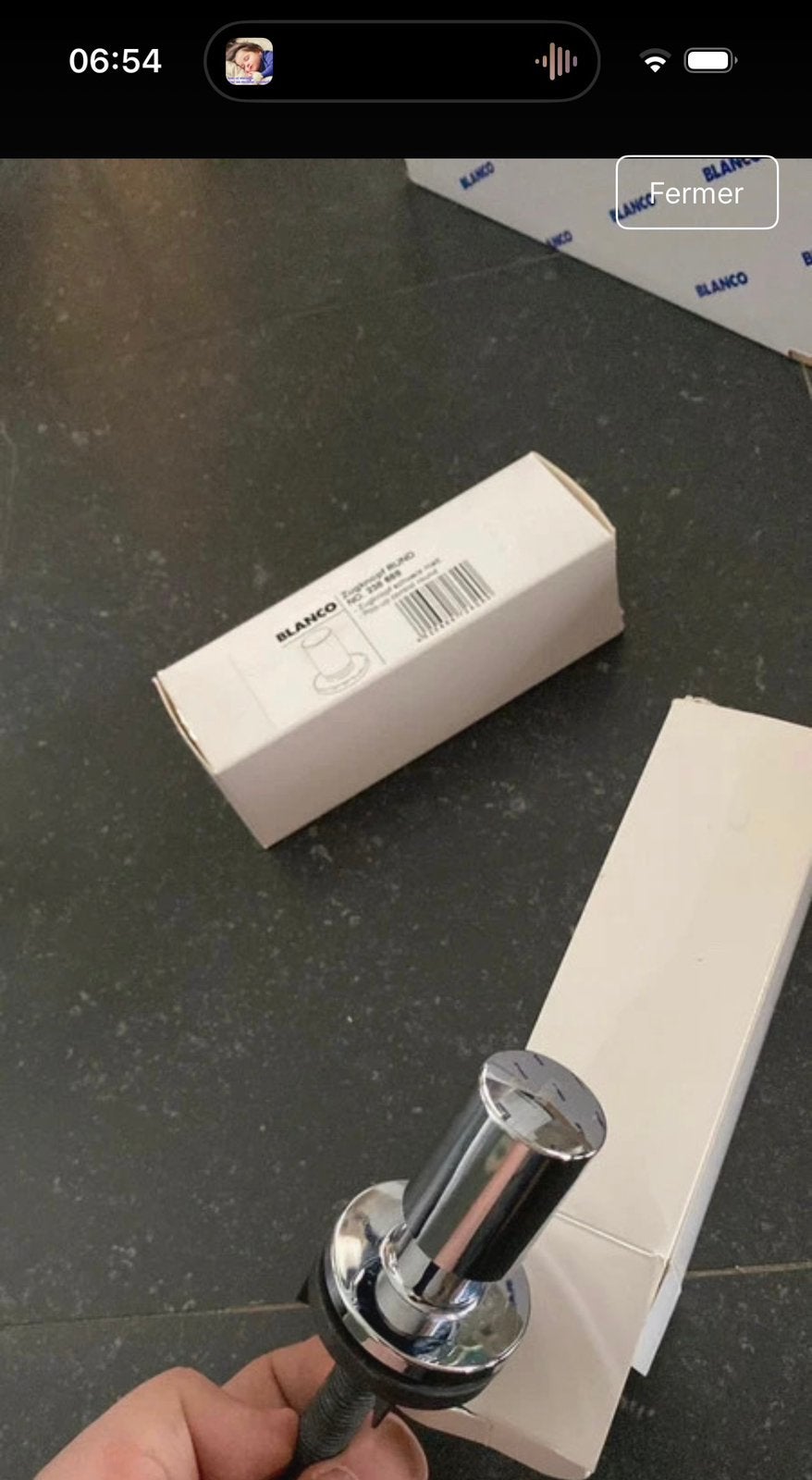 2 boutons de commande BLANCO chromé pour évier de cuisine., Enlèvement ou Envoi, Comme neuf, Argenté