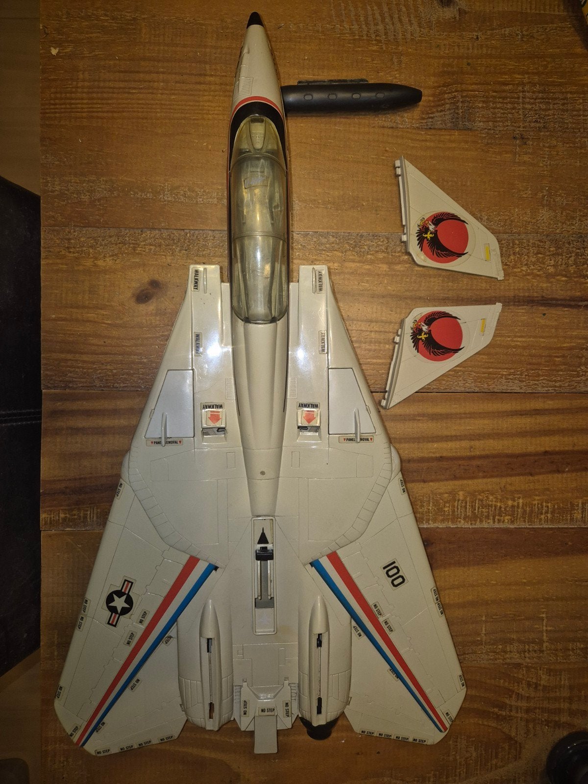 Hasbro Gi Joe Skystriker F14 Tomcat vintage uit de jaren 80, Ophalen of Verzenden, Gebruikt