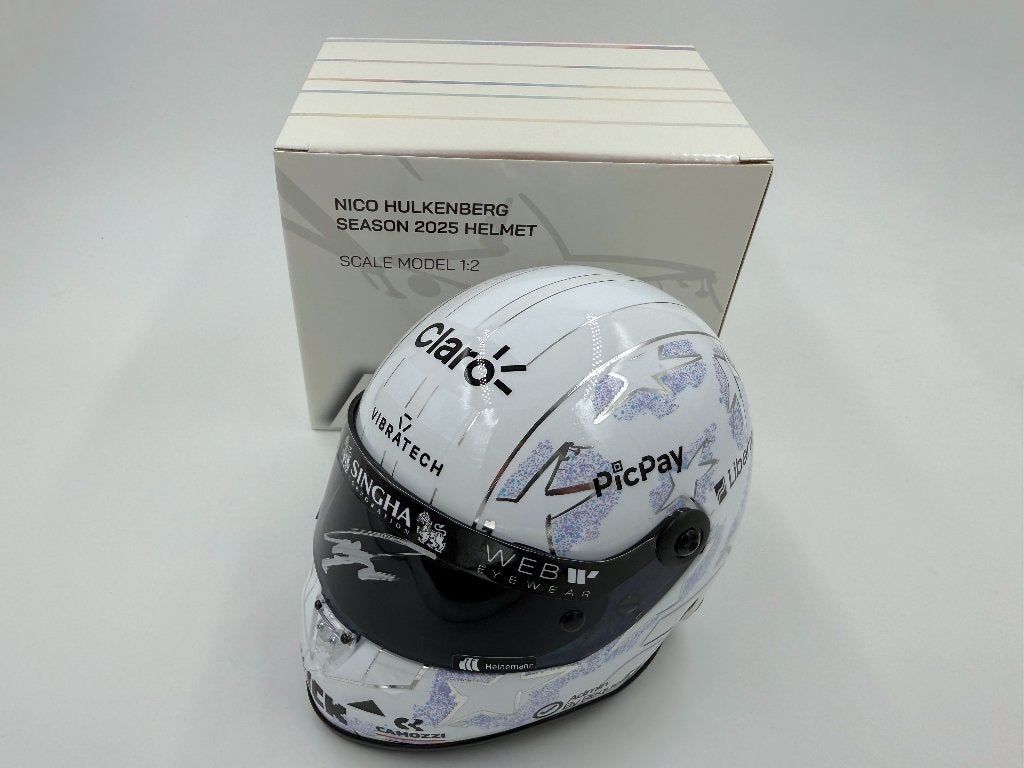 1/2 casque helmet F1 Hulkenberg 2025 (Kick Sauber) signé, Enlèvement ou Envoi