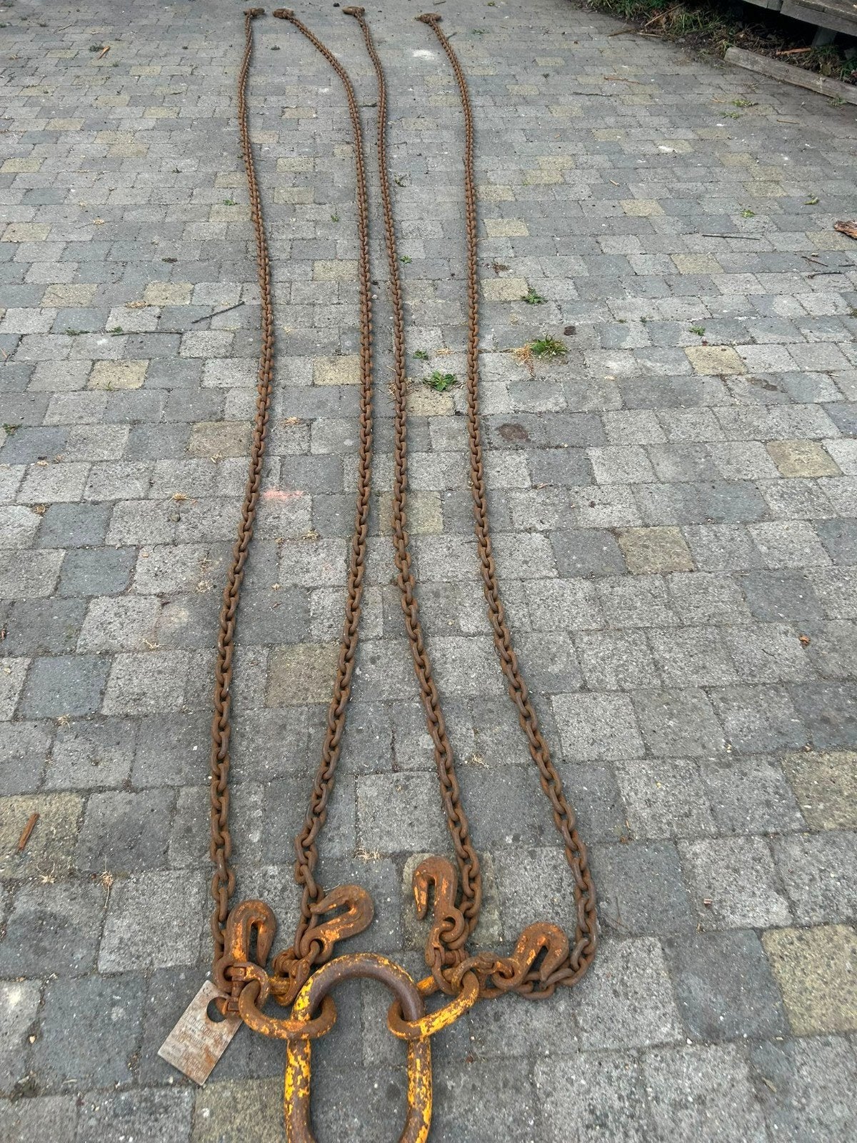 Inkortbare viersprong met schakels van 10mm, lengte 5m, Doe-het-zelf en Bouw, Ophalen