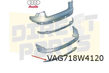 Audi E-tron (12/18-1/23) Achterbumperonderspoiler (TB2 selen, -, Verzenden, -, Nieuw