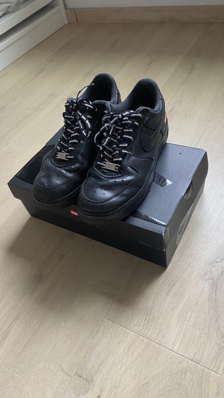 Supreme airforce 1, Comme neuf, Enlèvement, Baskets, Noir