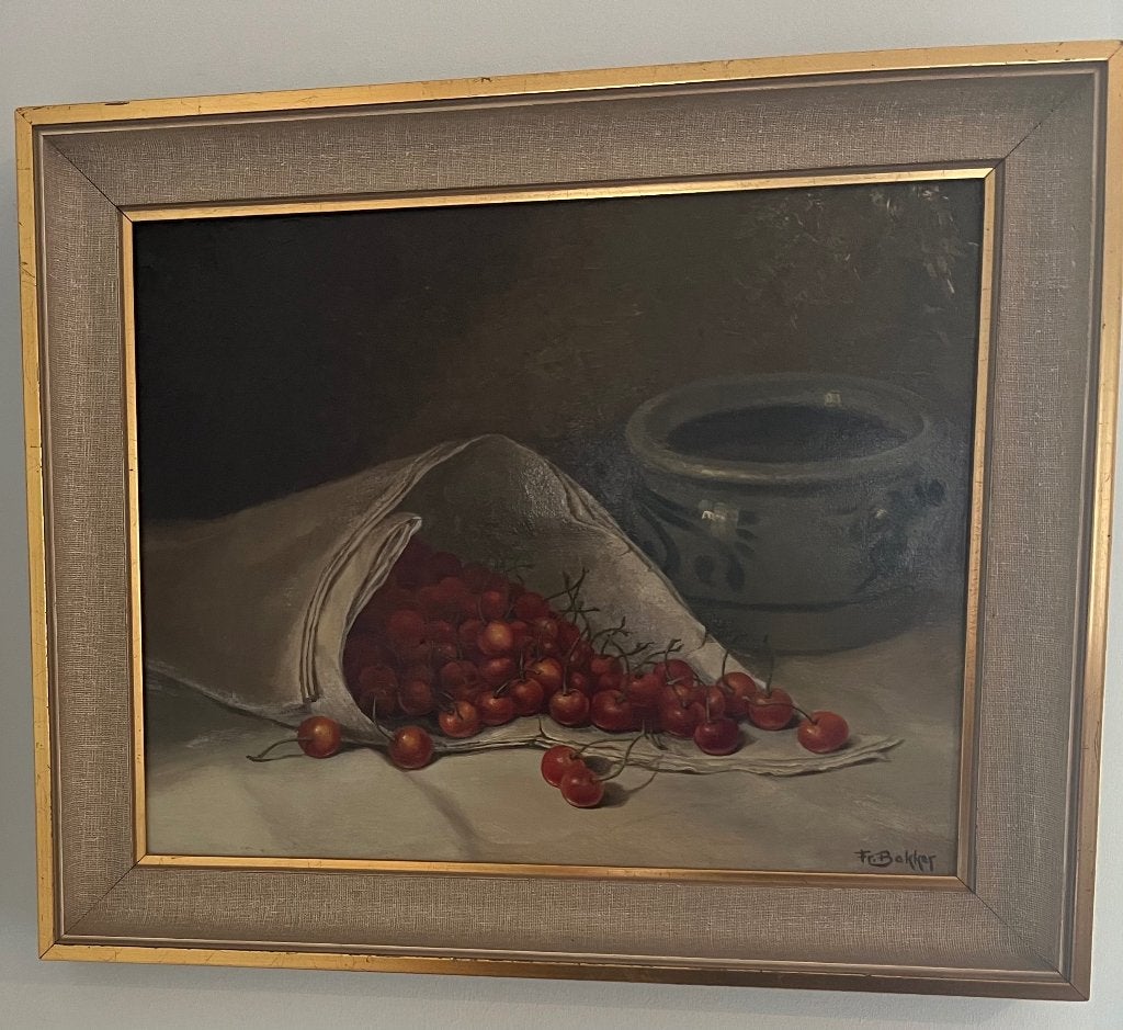 Frans Bakker schilderij stilleven, Antiek en Kunst, Ophalen, Stilleven