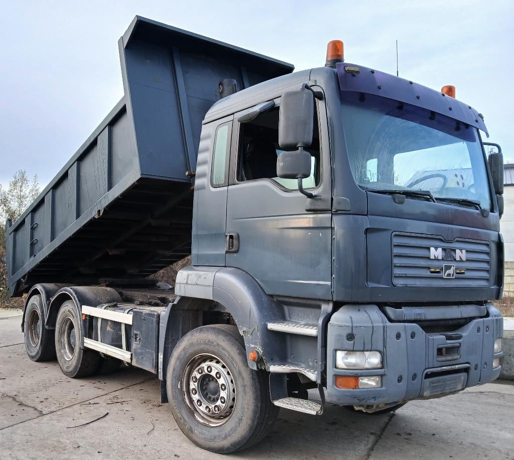 MAN TGA 33.430 6x4  met kipper - trekker systeem id 62, Auto's, Vrachtwagens, MAN, Bedrijf, Te koop, Euro 3