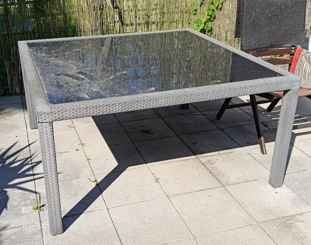Tuintafel 120cmx120cm, Ophalen, Gebruikt, Vierkant