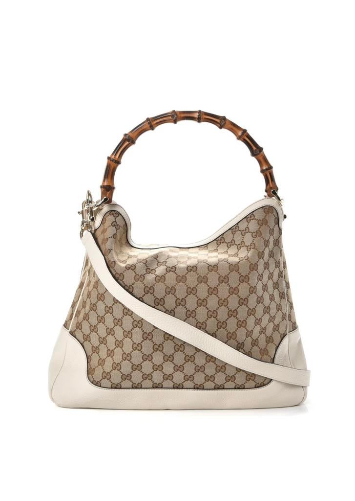 GUCCI DIANA monogram canvas bamboe tas, Handtassen en Accessoires, Tassen | Damestassen, Ophalen of Verzenden, Zo goed als nieuw