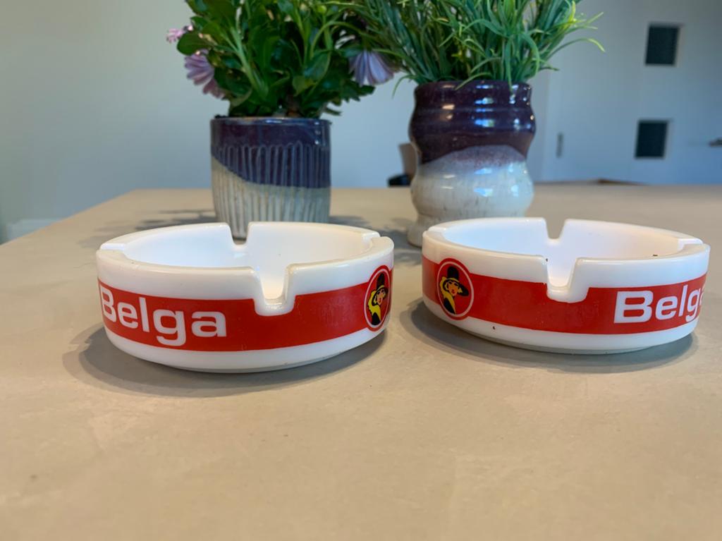 2 Vintage Belga asbakken – nieuw Originele Belga asbakken, Ophalen of Verzenden