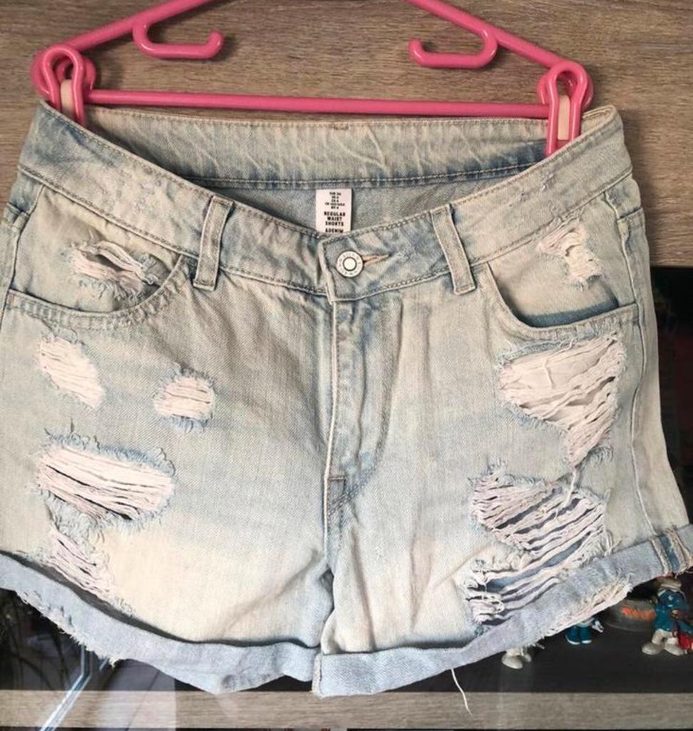 Jeansshort maat 36, Kleding | Dames, Spijkerbroeken en Jeans, Ophalen, Gedragen, Blauw, W28 - W29 (confectie 36)