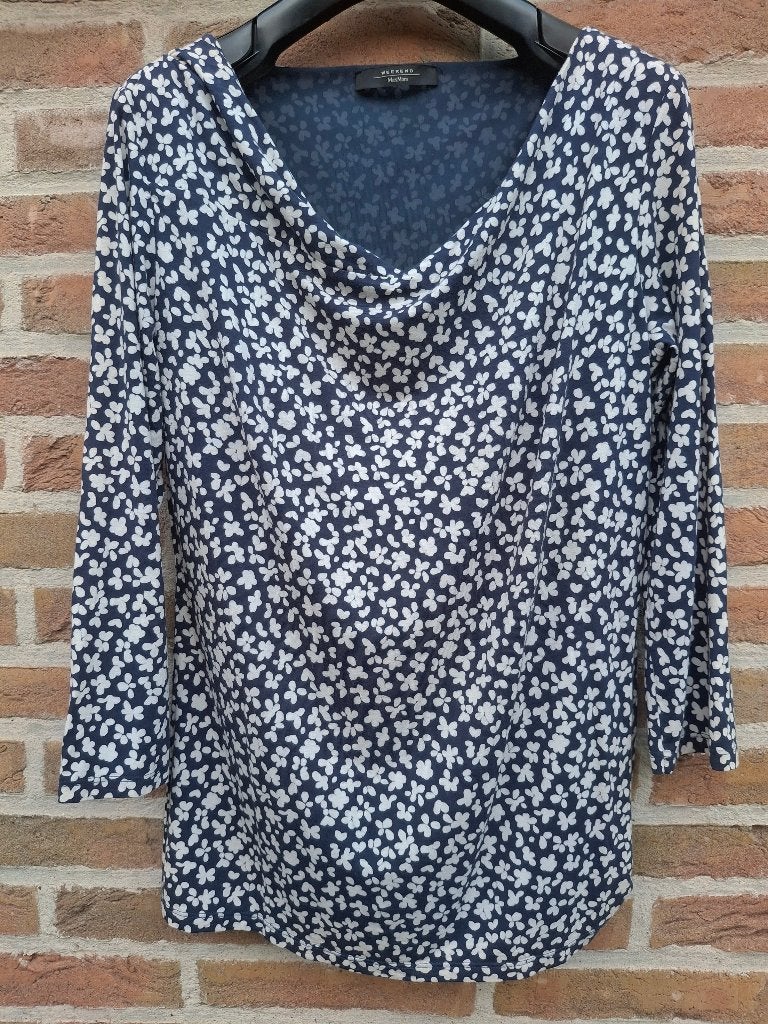 Top Max Mara Weekend blauw - maat 40, Enlèvement ou Envoi, Comme neuf, Taille 38/40 (M), Bleu