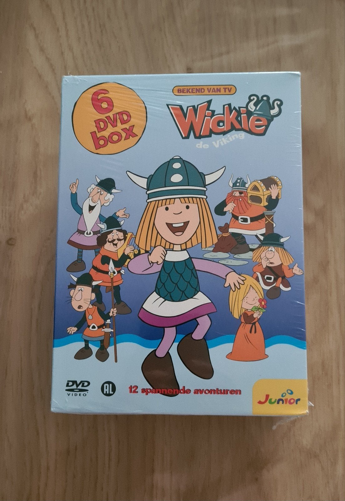 Dvd box Wickie de viking- nieuw in plastiek, Cd's en Dvd's, Ophalen