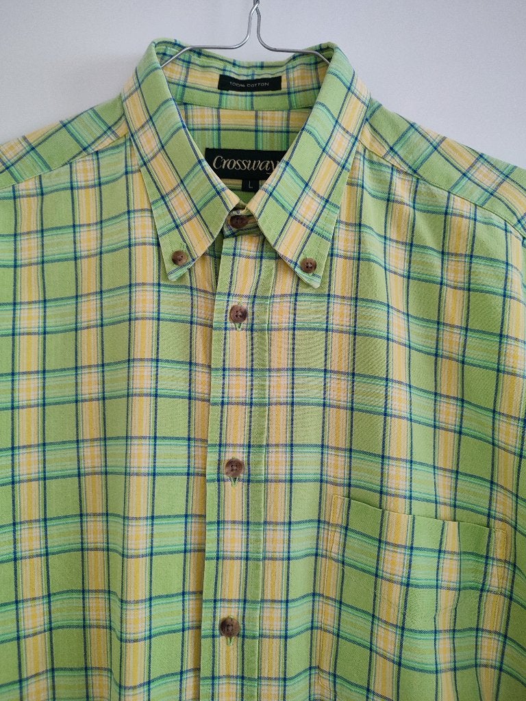 Chemise homme manches longues: Crossways Large, Vêtements | Hommes, Tour de cou 41/42 (L), Enlèvement ou Envoi, Crossways, Multicolore