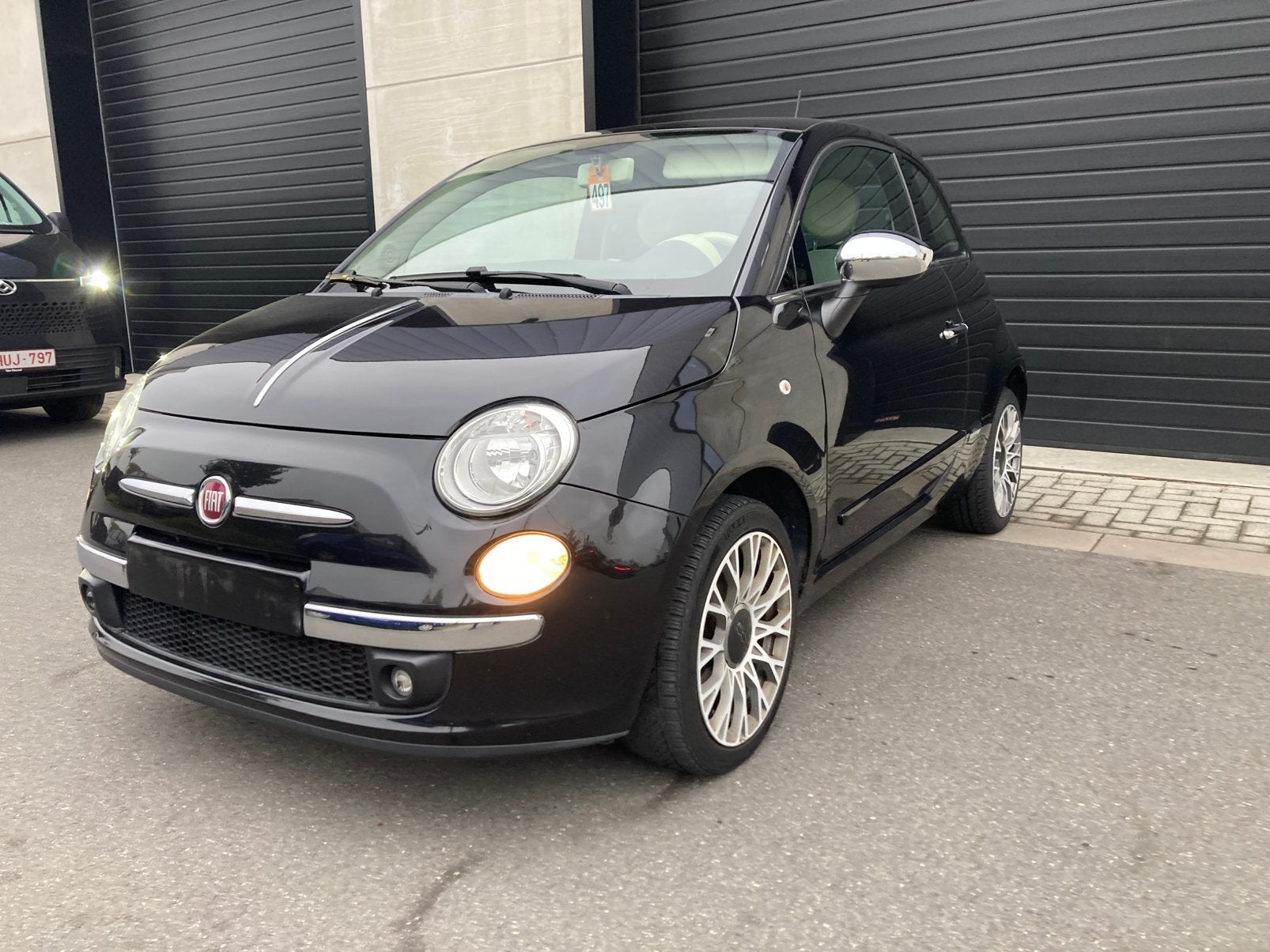 Fiat 500 1.2i-2014-107.000km-clim, Autos, Achat, Beige, Entreprise, Boîte manuelle