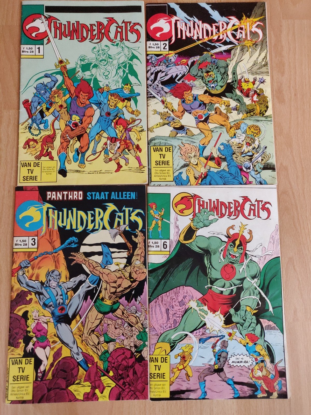 Thundercats deel 1,2,3 en 6 - Otto Simon 1989, Boeken, Ophalen of Verzenden