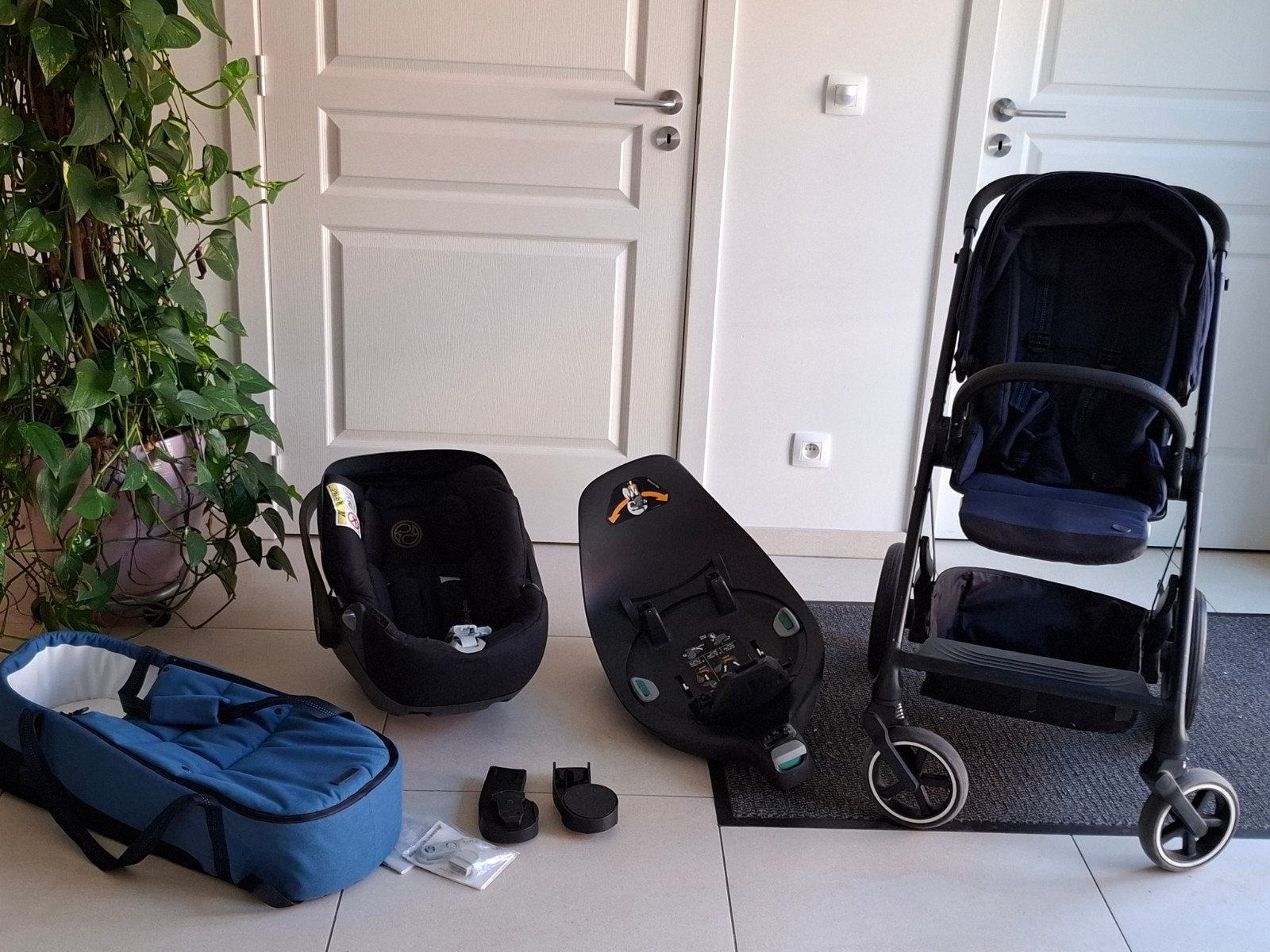 Cybex complete set - buggy, autostoel, cocoon S, isofix base, Enfants & Bébés, Poussettes & Combinaisons, Poussette, Enlèvement