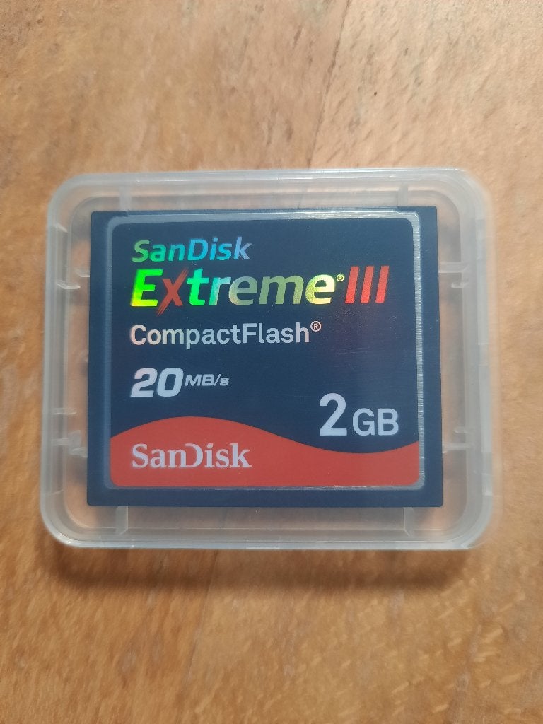 Sandisk Extreme III 2 GB, Zo goed als nieuw, Compact Flash (CF), Overige, 2 GB