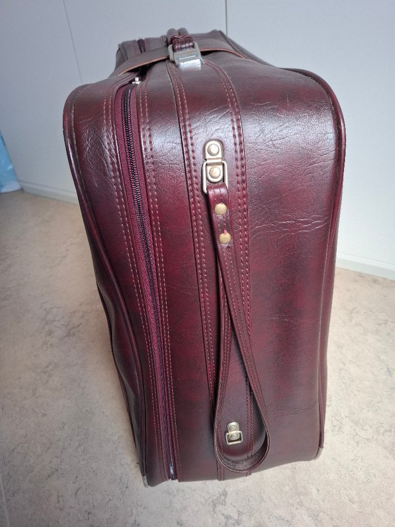 2 x Samsonite : reiskoffer en valies, Ophalen, Gebruikt, Overige materialen, Wieltjes