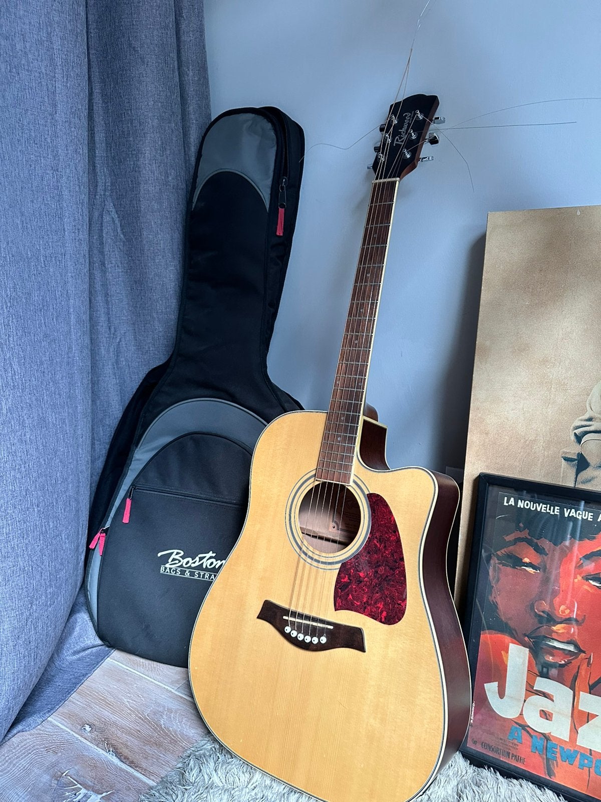 Semi-akoestische gitaar te koop, Musique & Instruments, Enlèvement, Comme neuf