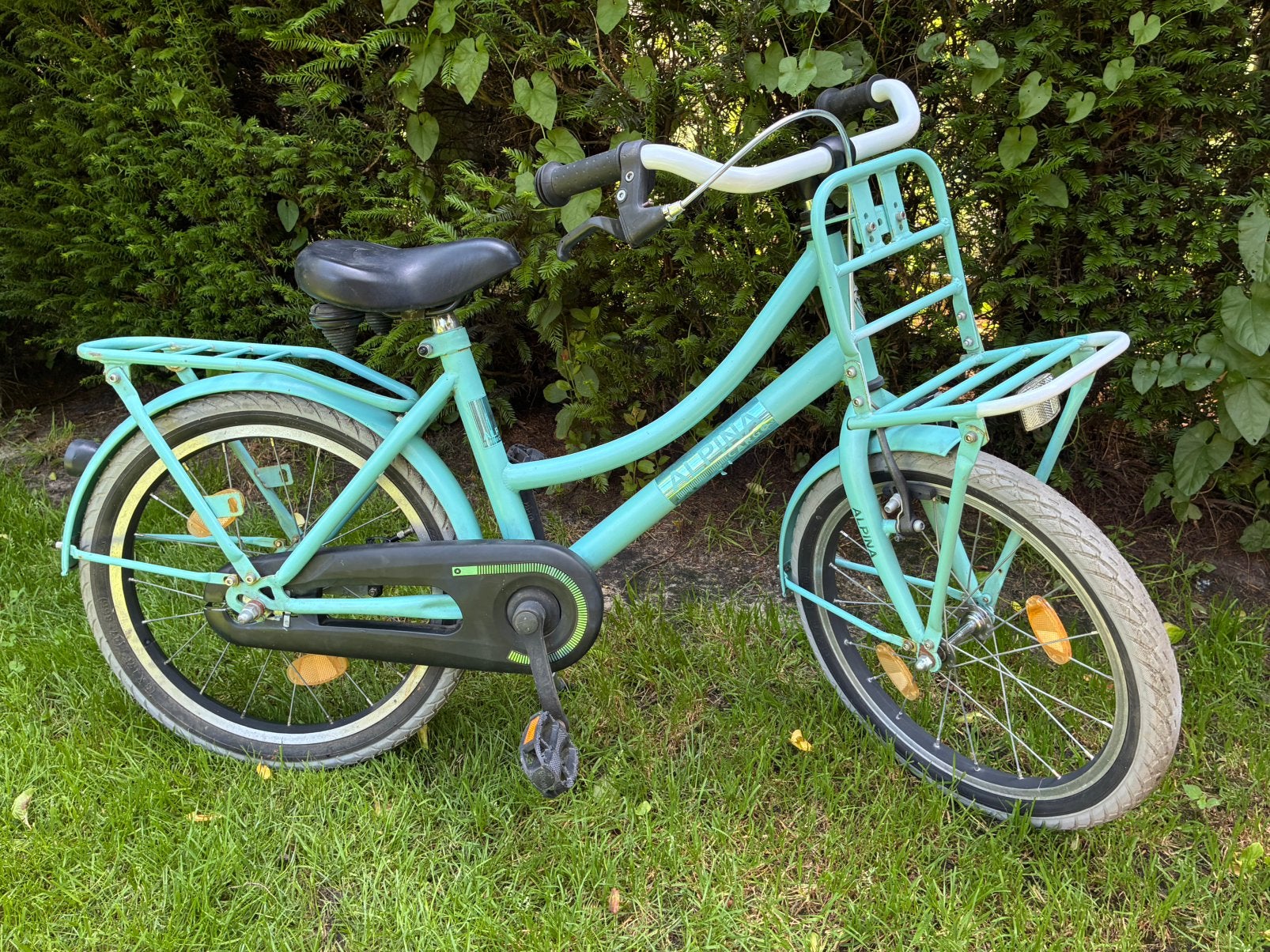 Meisjes kinderfiets alpina 18”, Frein à rétropédalage, 18 pouces, Enlèvement, Utilisé