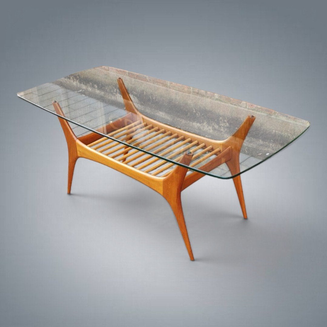 Table basse Vintage Alfred Hendrickx Belform mod 208 1950's, Enlèvement