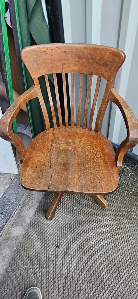 Fauteuil de bureau US Mid century en bois, Ophalen