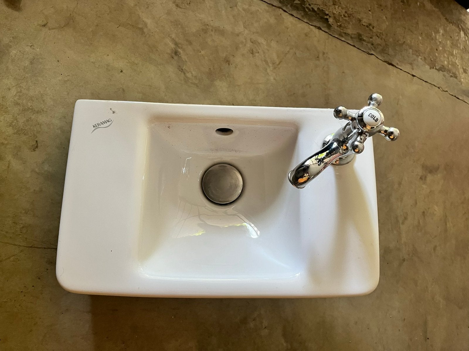 Wastafel Lavabo WC, Ophalen, Minder dan 50 cm, Gebruikt, Minder dan 25 cm