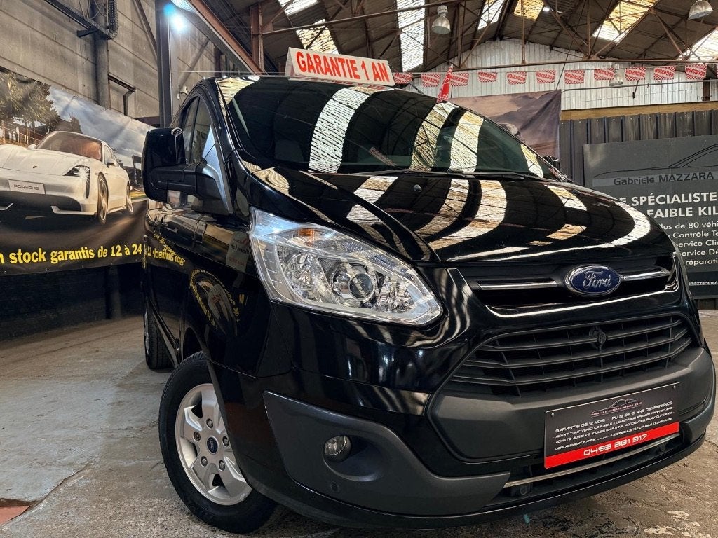 Ford Transit Custom Utilitaire 6 Places Attache remorque GPS, Autos, Ford, Cuir, Achat, 6 portes, Entreprise