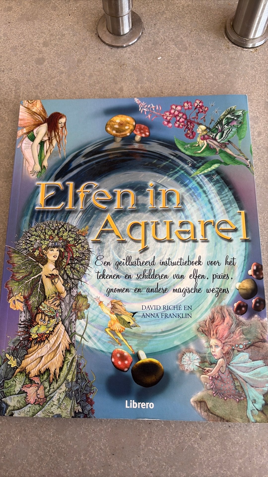 Boek elfen in aquarel, Ophalen, Zo goed als nieuw