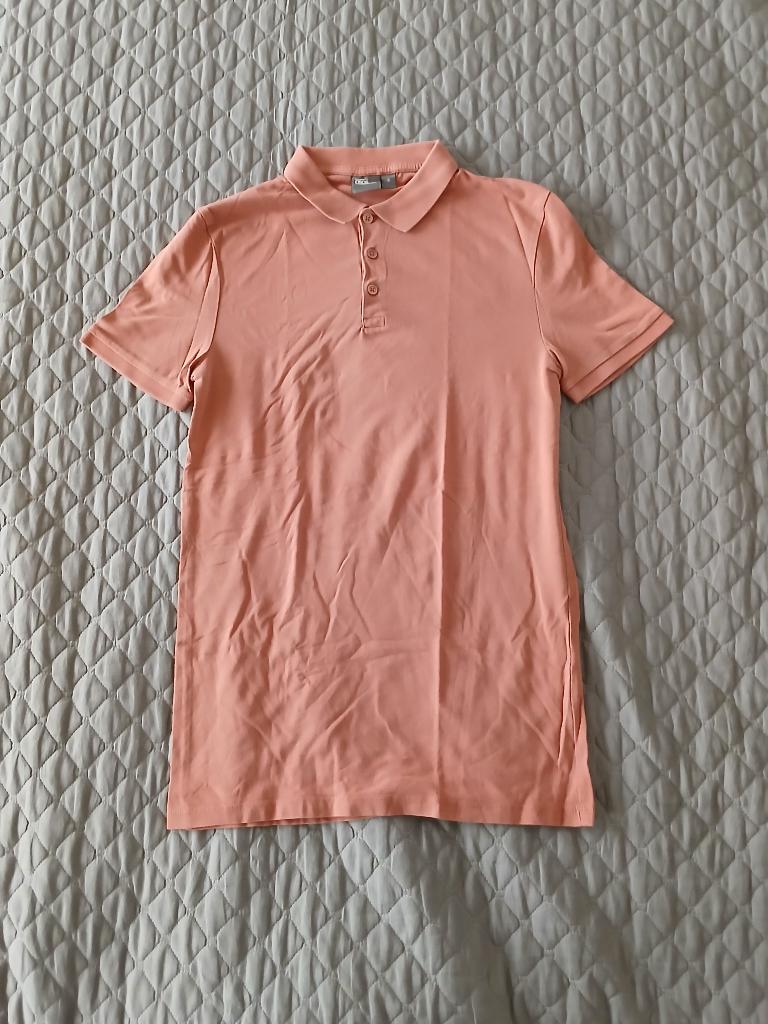 Nette ASOS Polo - Zalmroze / Perzik - Maat M, Kleding | Heren, Polo's, Zo goed als nieuw, Maat 48/50 (M), Roze, Ophalen of Verzenden